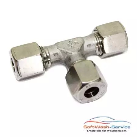 HD Verschraubung T-Stück für 8mm Rohr