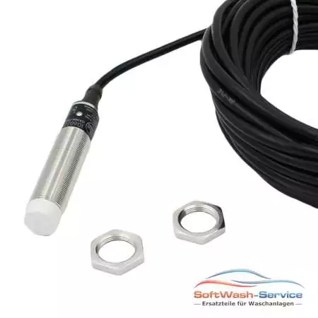 Efector IG 5947 3 Draht Ausführung 10 - 36 Volt DC IFM Sensortyp IG - 3008 - APKG Funktion - Öffner Kunststoffgehäuse M18 x 1 mit 2 Muttern Kabellänge 7m