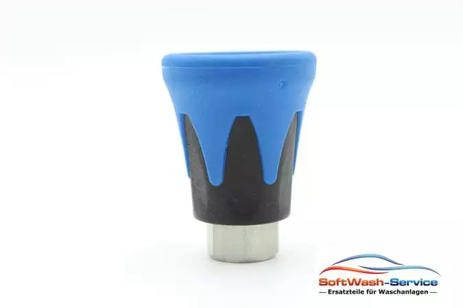 Düsenschutz Stahl verzinkt 1/4" IG Schwarz/Blau