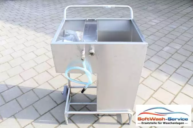 Vorwaschwagen SoftWash Mobil Edelstahl