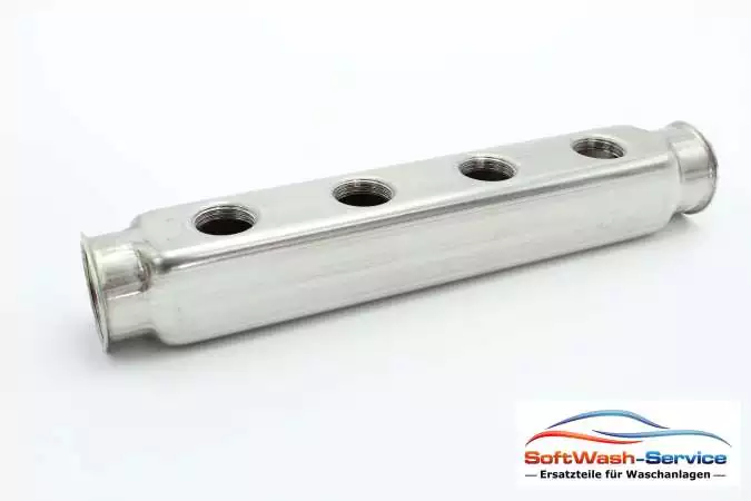Verteilerleiste 2x 1/4"IG-4x 1/2"IG Edelstahl