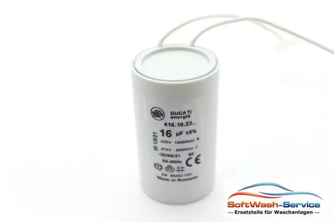 Kondensator 16µF / 450V für Kreiselpumpe BGM5