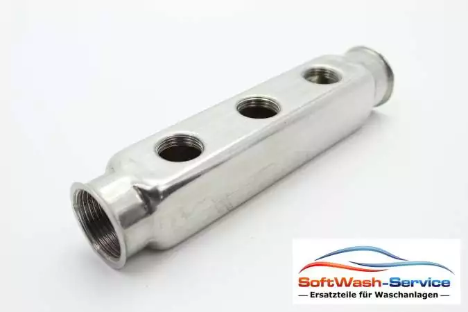 Verteilerleiste 2x1"IG-6x1/2"IG, Edelstahl