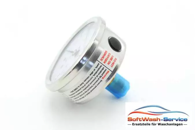 Manometer mit Glyzerinfüllung 0-10 Bar AG 1/4 Hinten