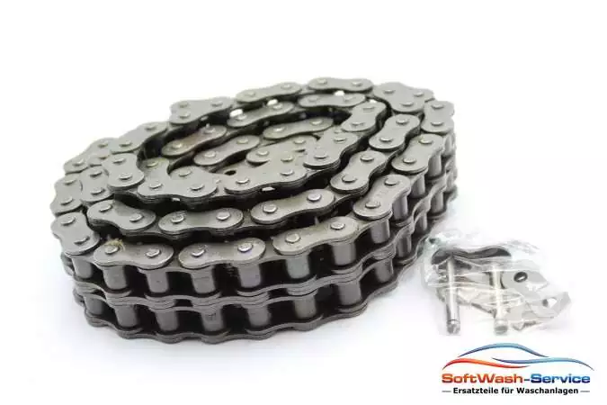 Rollenkette zweifach 3/4x7/16 19,05mm TLG 1,6m lang mit Schlussglied