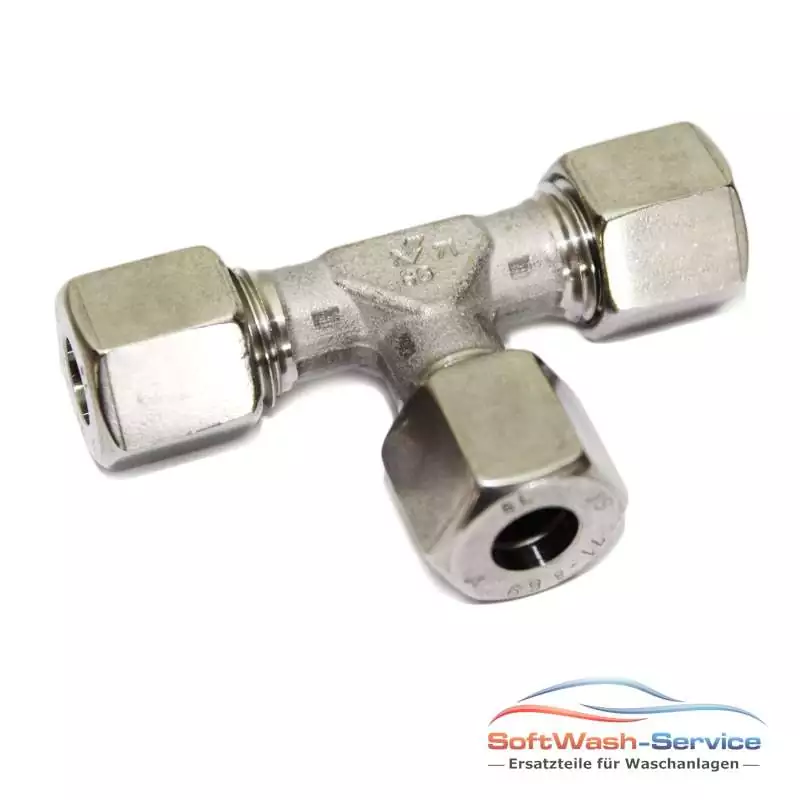 HD Verschraubung T-Stück für 8mm Rohr