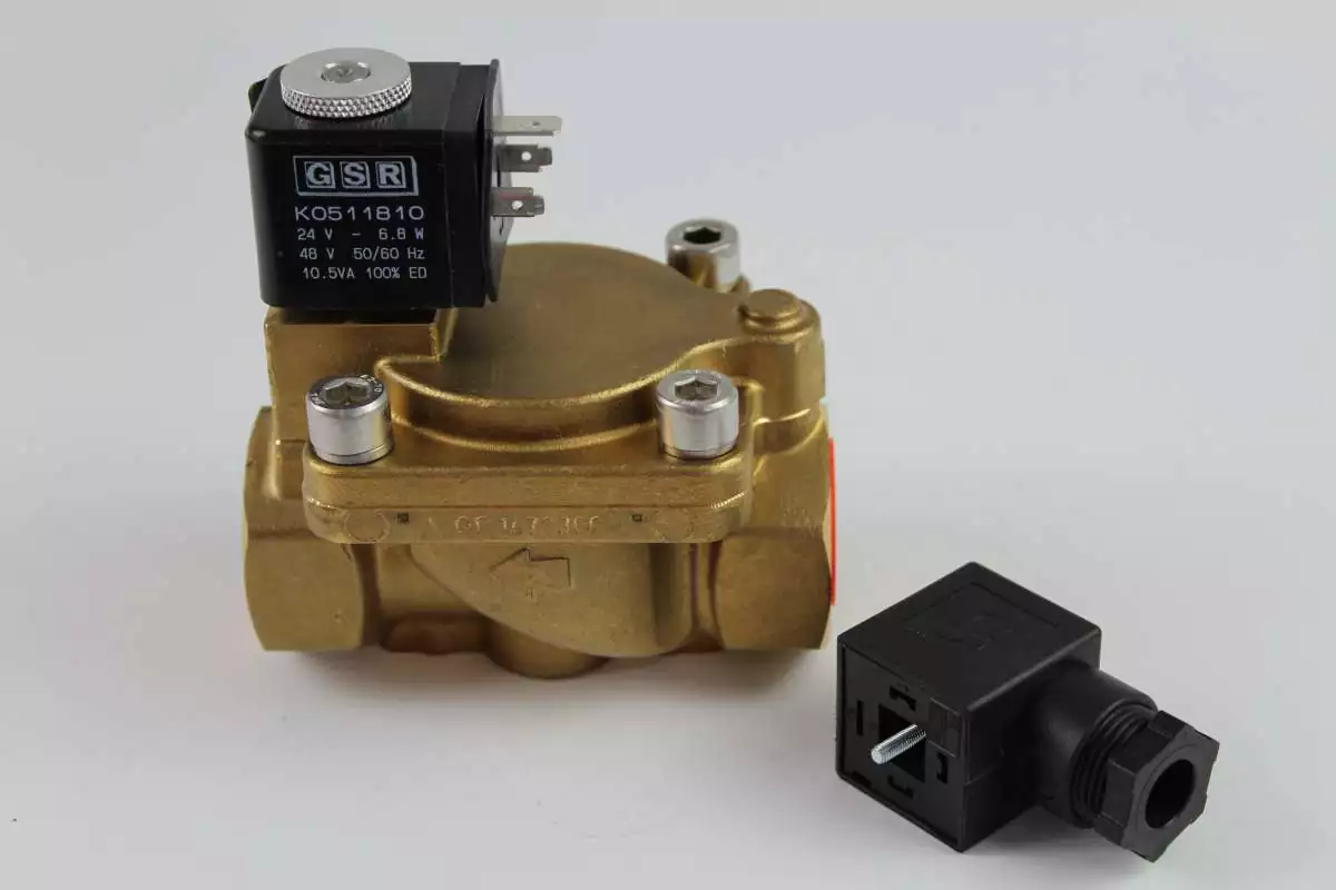 Magnetventil 2/2 Wege mit Spule und Stecker bis 16 bar