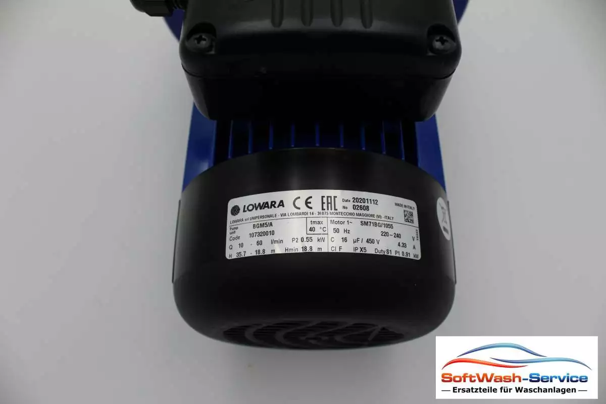 Kreiselpumpe BGM5 selbstansaugend 220-240V / 50Hz / 0,88kw