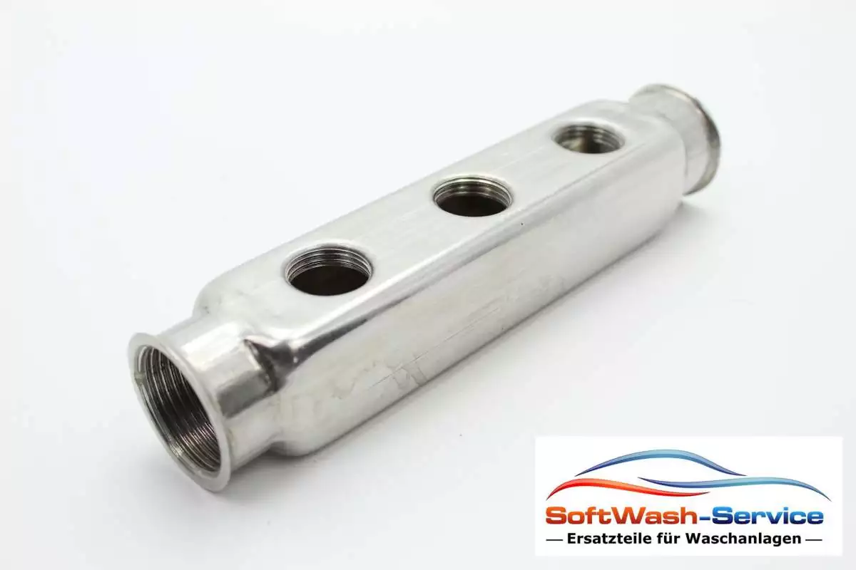 Verteilerleiste 2x1"IG-6x1/2"IG, Edelstahl