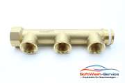 Luftverteiler 3 Abgänge G3/4" I/A U. 3x G1/2" I